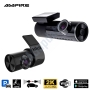 AMPIRE dual dashcam, 2K front camera and AHD rear camera, Wi..