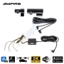 AMPIRE dual dashcam, 2K front camera and AHD rear camera, Wi..