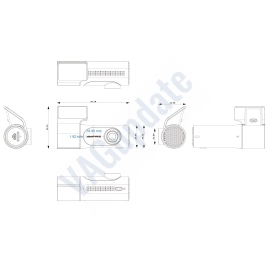 AMPIRE çift araç kamerası, 2K ön kamera ve AHD arka kamera, WiFi ve GPS