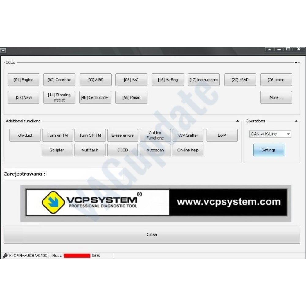 VAG CAN PRO Installation Software