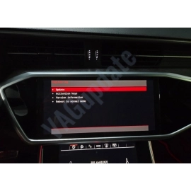 Audi MMI MHI3 ve MPR3 için Kırmızı Mühendislik Menü Aktivasyonu