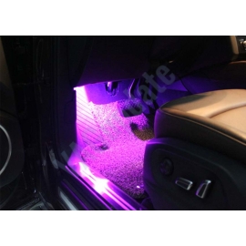 Multicolor Led Footwell Light Retrofit Set with Lamp and Cable Harness